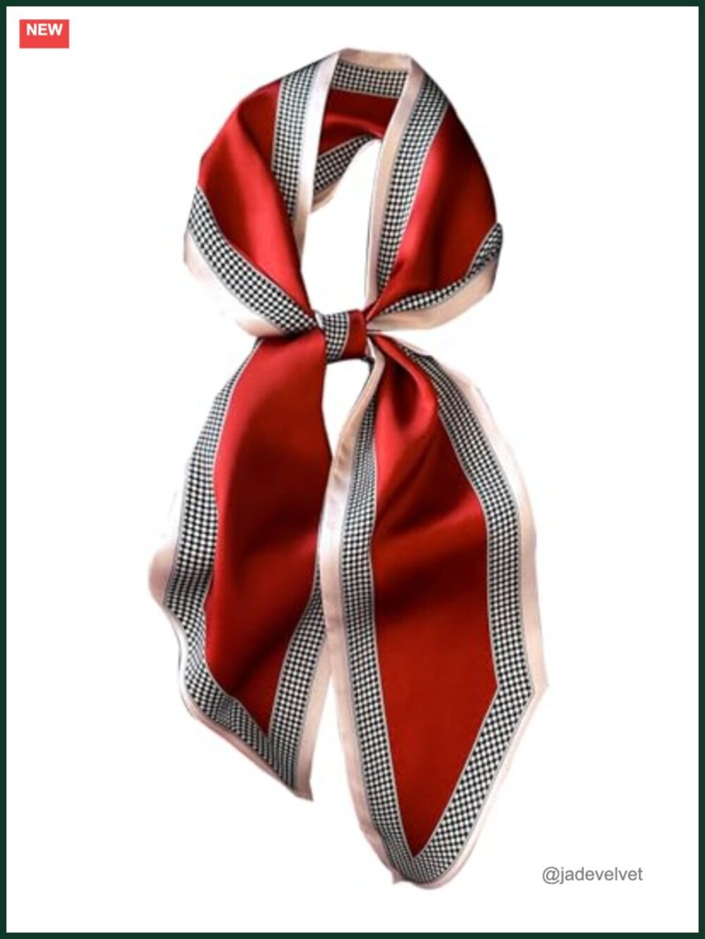 Silky Polyester Fashion Scarf, Lightweight Hair Head Neck Scarf for Purse Handle